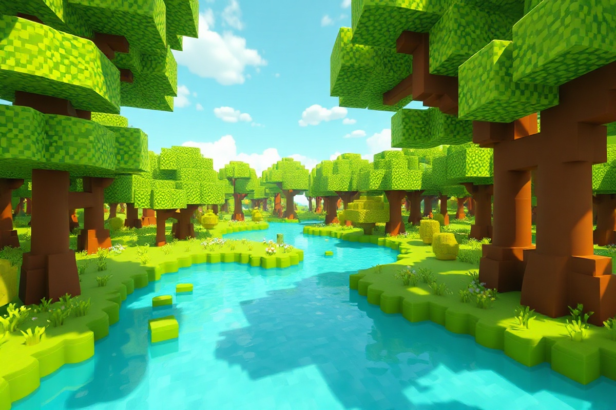 Minecraft mods showcase featuring tech machinery, magical artifacts, and optimized blocky landscapes
